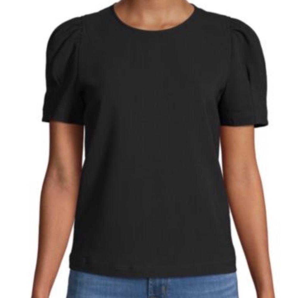 A.L.C. Short sleeve blouse black size 2 NWT